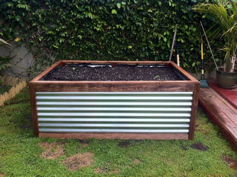 galvanized steel garden box|galvanised steel storage box.